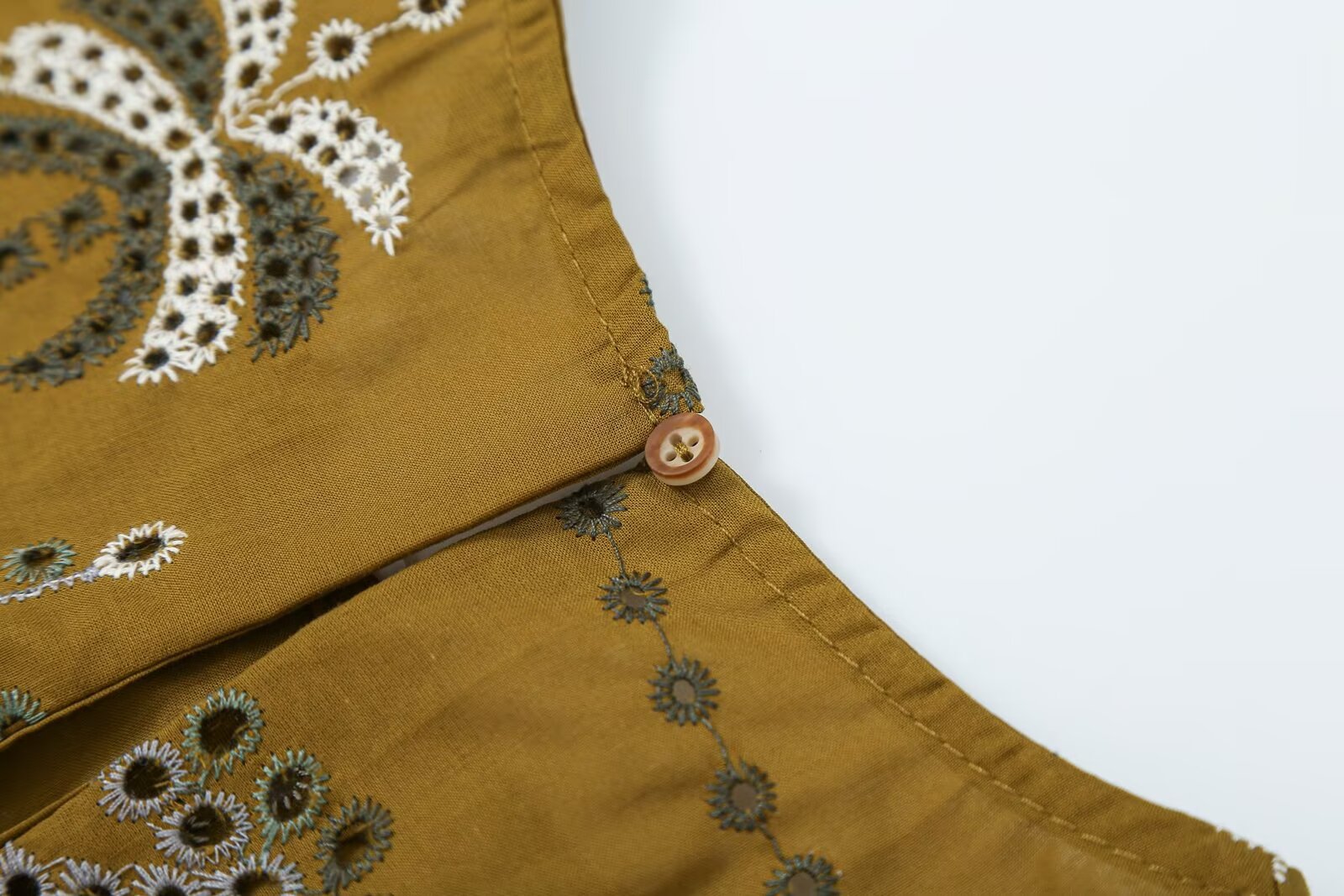 Women's Embroidered Sleeveless Top & Midi Skirt Set