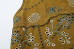 Women's Embroidered Sleeveless Top & Midi Skirt Set