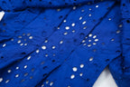 Embroidered Cutout Collared Blouse