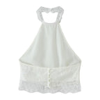 Women's Lace Halter Skirt Set