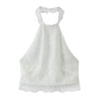 Women's Lace Halter Skirt Set