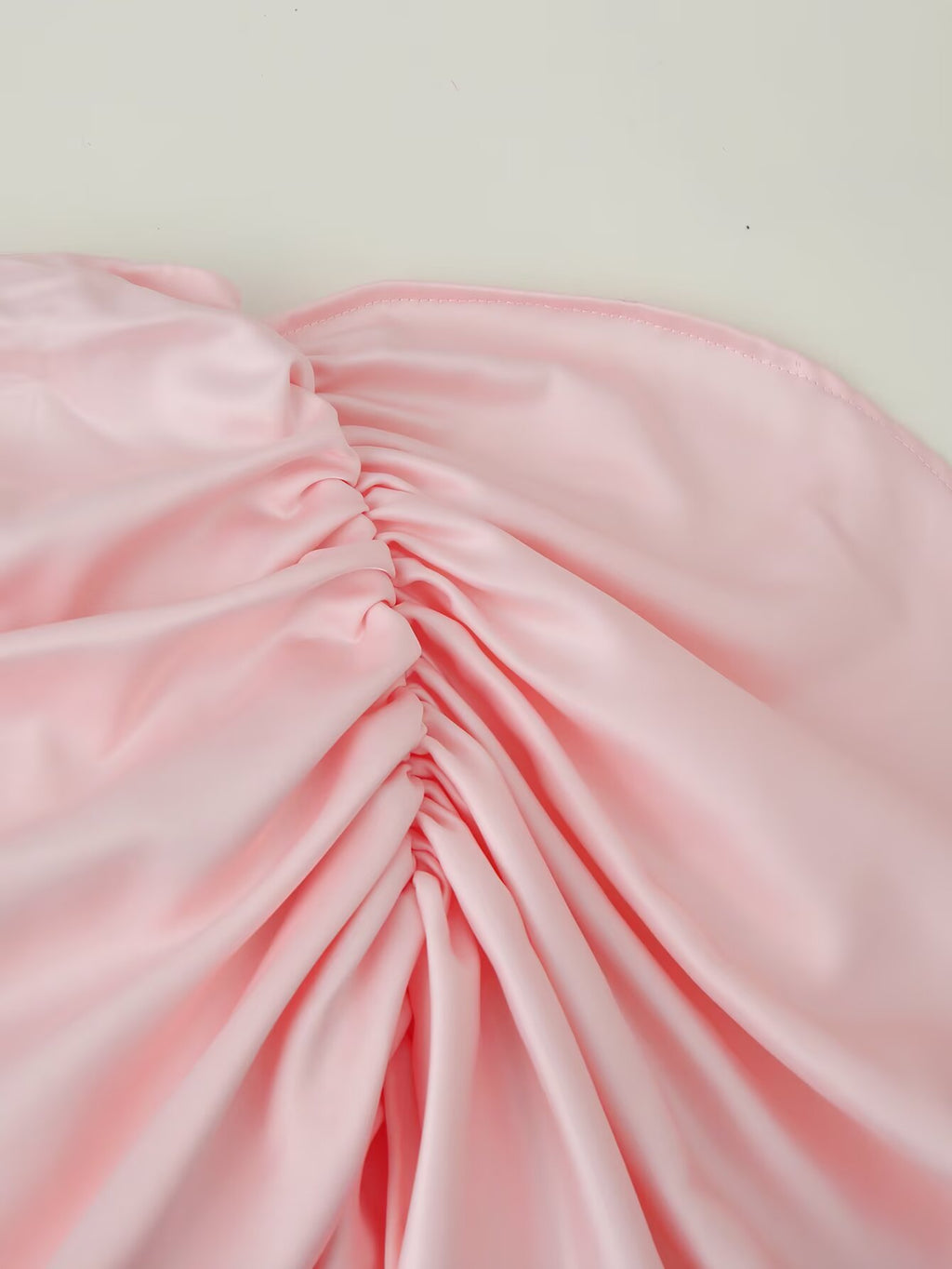 Women's Satin Asymmetric Ruffle Mini Skirt