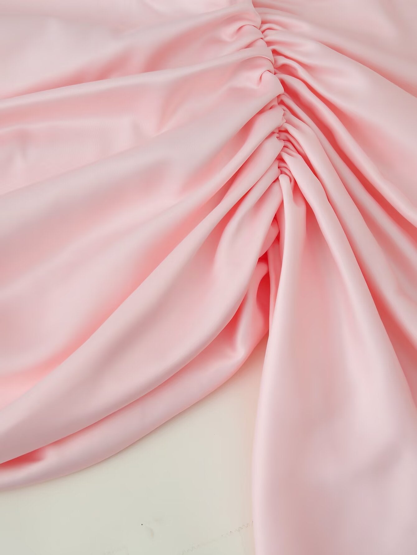 Women's Satin Asymmetric Ruffle Mini Skirt