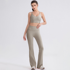Women's High-Waist Yoga Pants Two-Piece Set