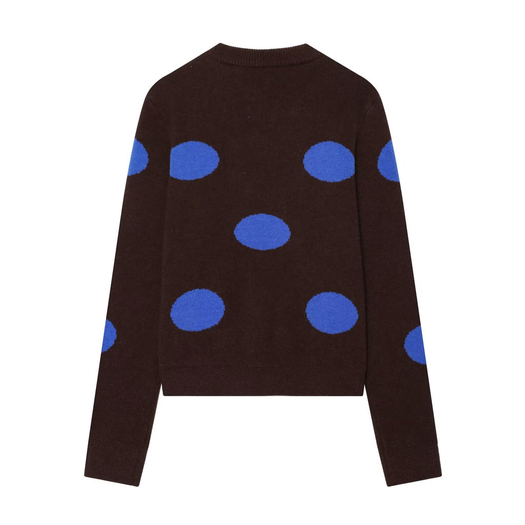 Women's Polka Dot Knit Sweater