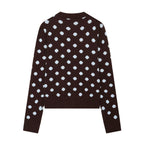 Women's Polka Dot Knit Cardigan