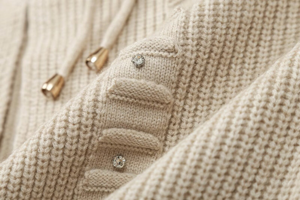 Women's Rhinestone Long-Sleeve Cardigan