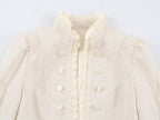 Women's Short Ruffle-Detail Blazer