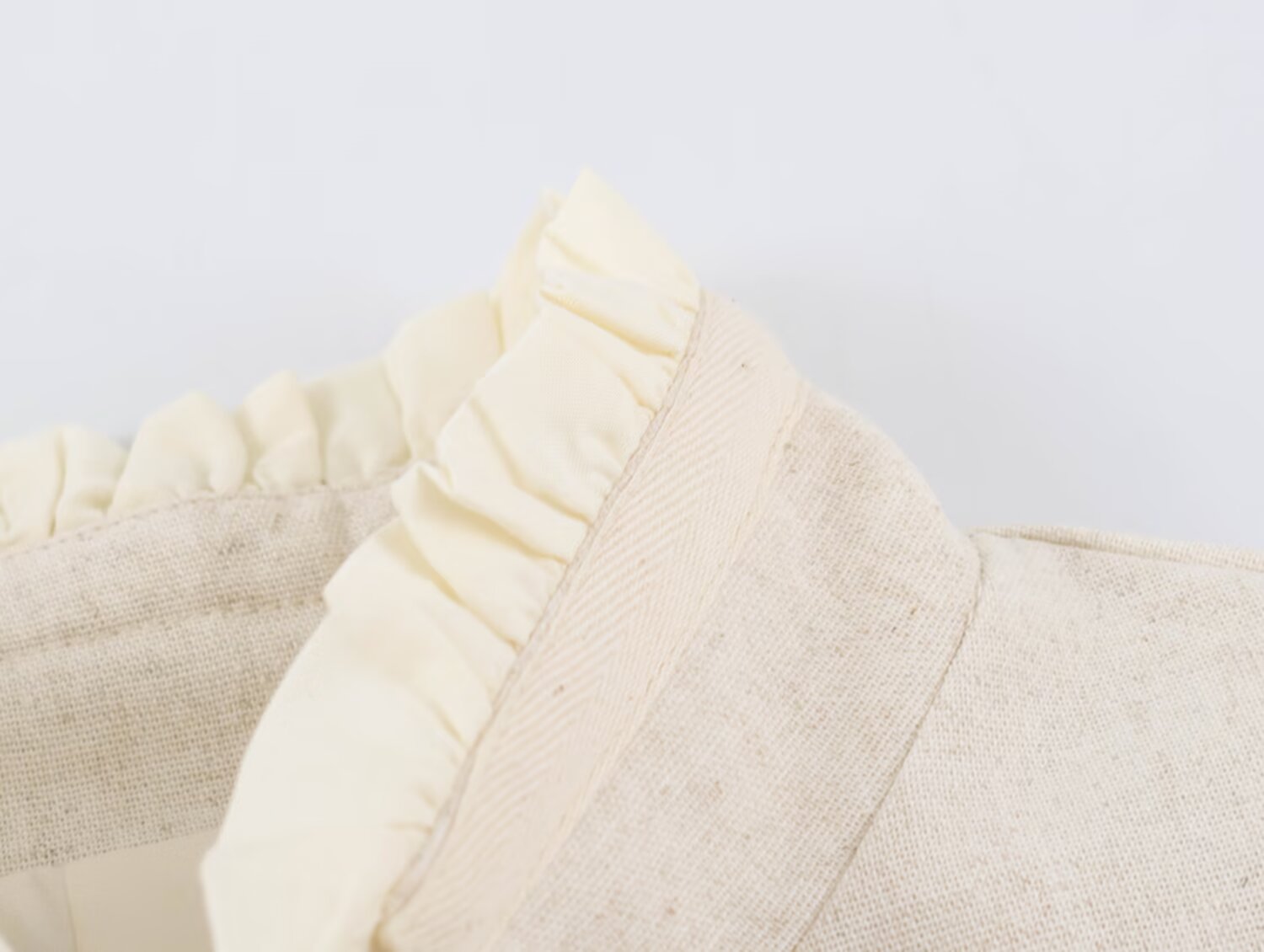 Women's Short Ruffle-Detail Blazer