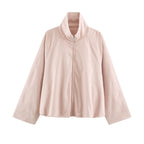 Women's Lightweight Zip-Up Bomber Jacket