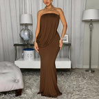 Women's Embellished Strapless Fishtail Cocktail Dress