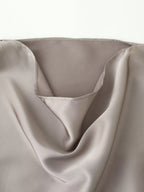 Women's Satin-Texture Asymmetric Midi Dress