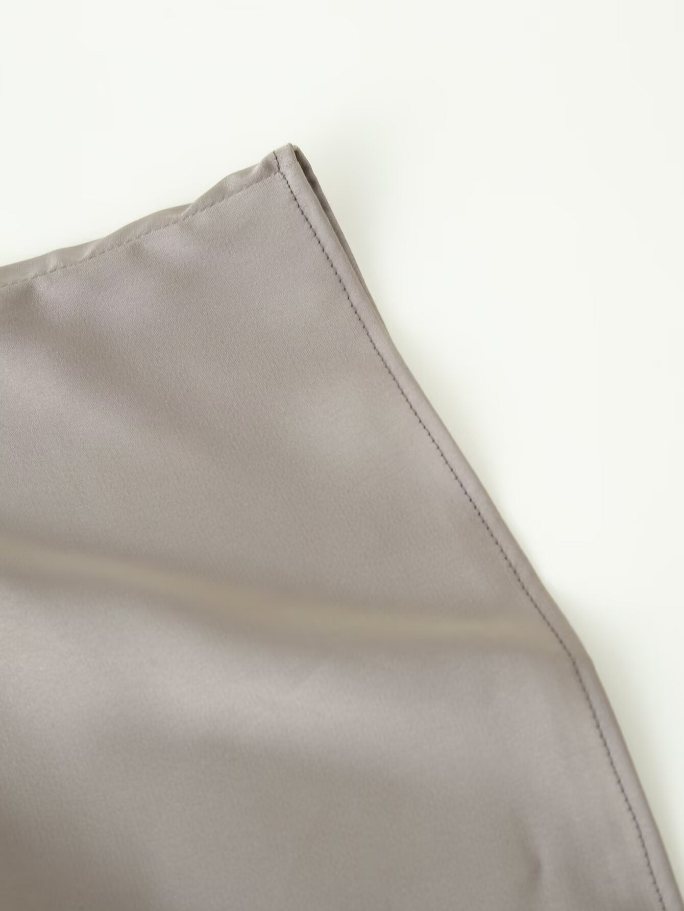 Women's Satin-Texture Asymmetric Midi Dress