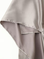 Women's Satin-Texture Asymmetric Midi Dress