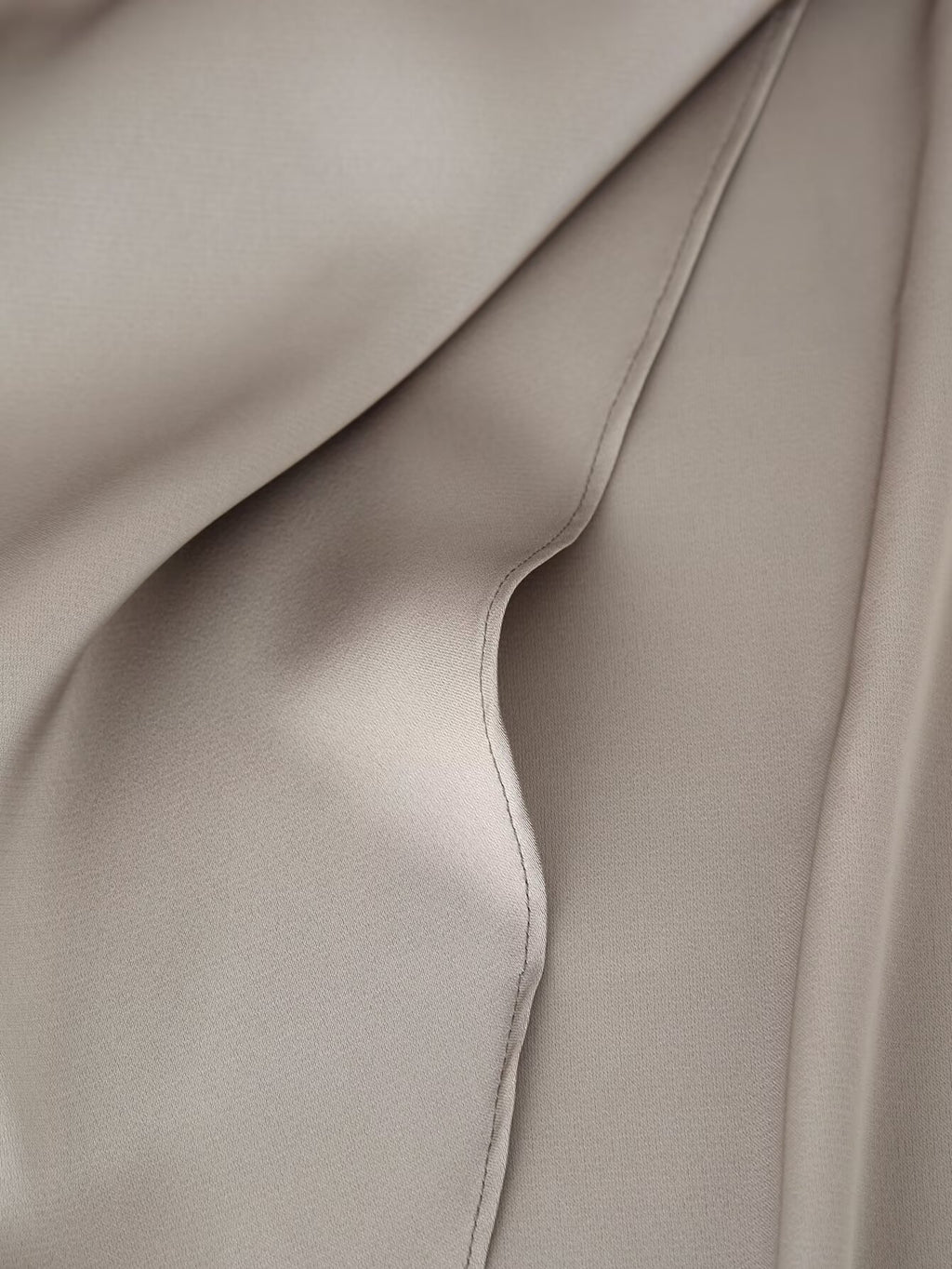 Women's Satin-Texture Asymmetric Midi Dress