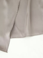 Women's Satin-Texture Asymmetric Midi Dress