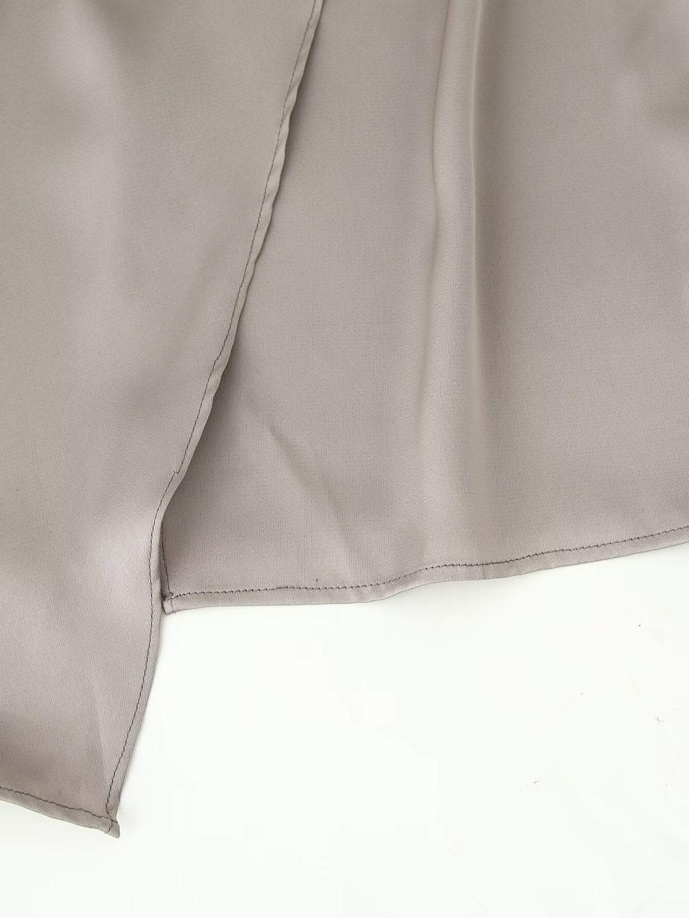 Women's Satin-Texture Asymmetric Midi Dress