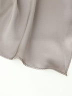 Women's Satin-Texture Asymmetric Midi Dress