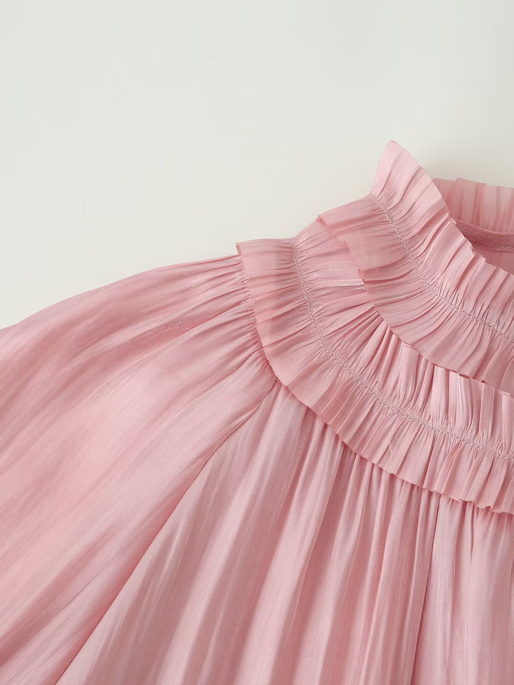 Women's Ruffle-Detail Button Blouse