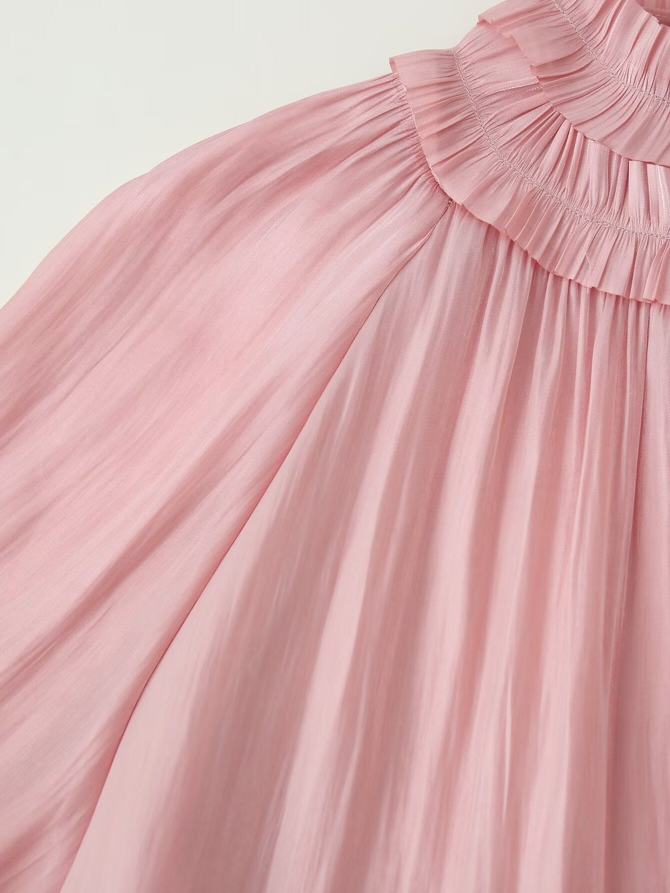 Women's Ruffle-Detail Button Blouse