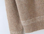 Women's Geometric Jacquard Button Cardigan