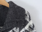 Women's Contrast-Color Jacquard Knit Cardigan