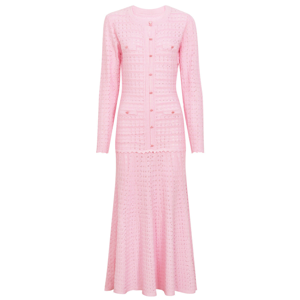 Women's Rhinestone Long-Sleeve Bodycon Dress