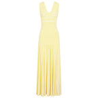 Women's Knitted Sleeveless V-Neck Dress