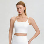Women's Deep-U Sports Tank Top With Built-In Bra