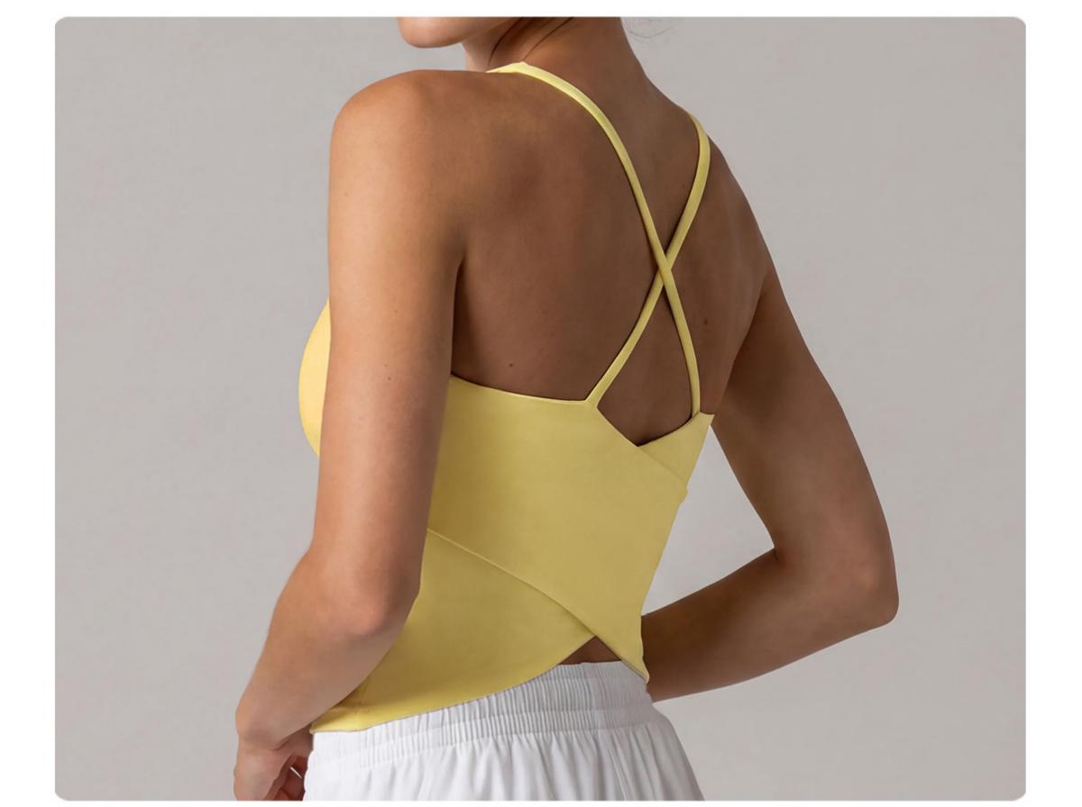 Women's Cross-Back Yoga Sports Bra