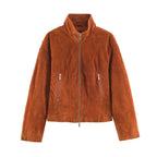 Women's Minimal Stand-Collar Jacket