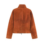 Women's Minimal Stand-Collar Jacket