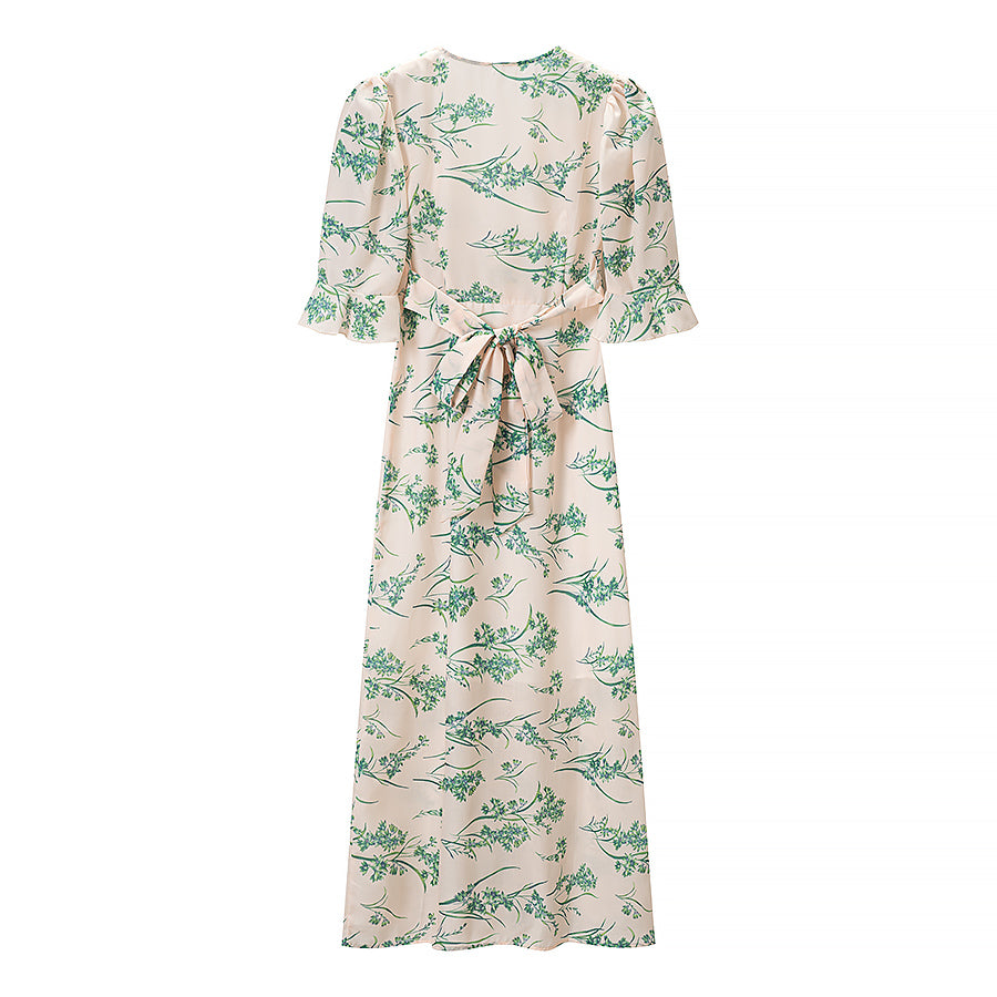 Women's Lace Deep-V Slim-Fit Dress