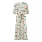Women's Lace Deep-V Slim-Fit Dress