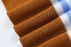 Women's Contrast-Color Striped Knit Top