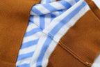 Women's Contrast-Color Striped Knit Top