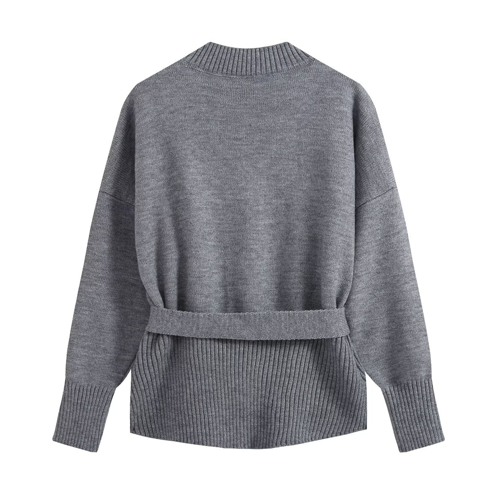 Women's Knit Top And Skirt Set