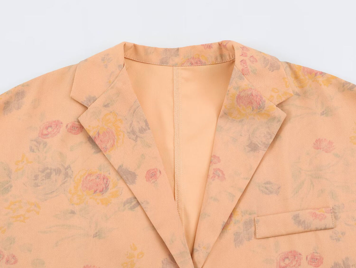 Women's Printed Short Blazer