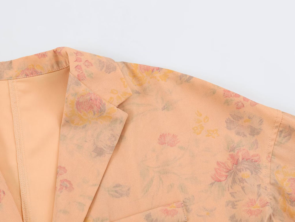 Women's Printed Short Blazer