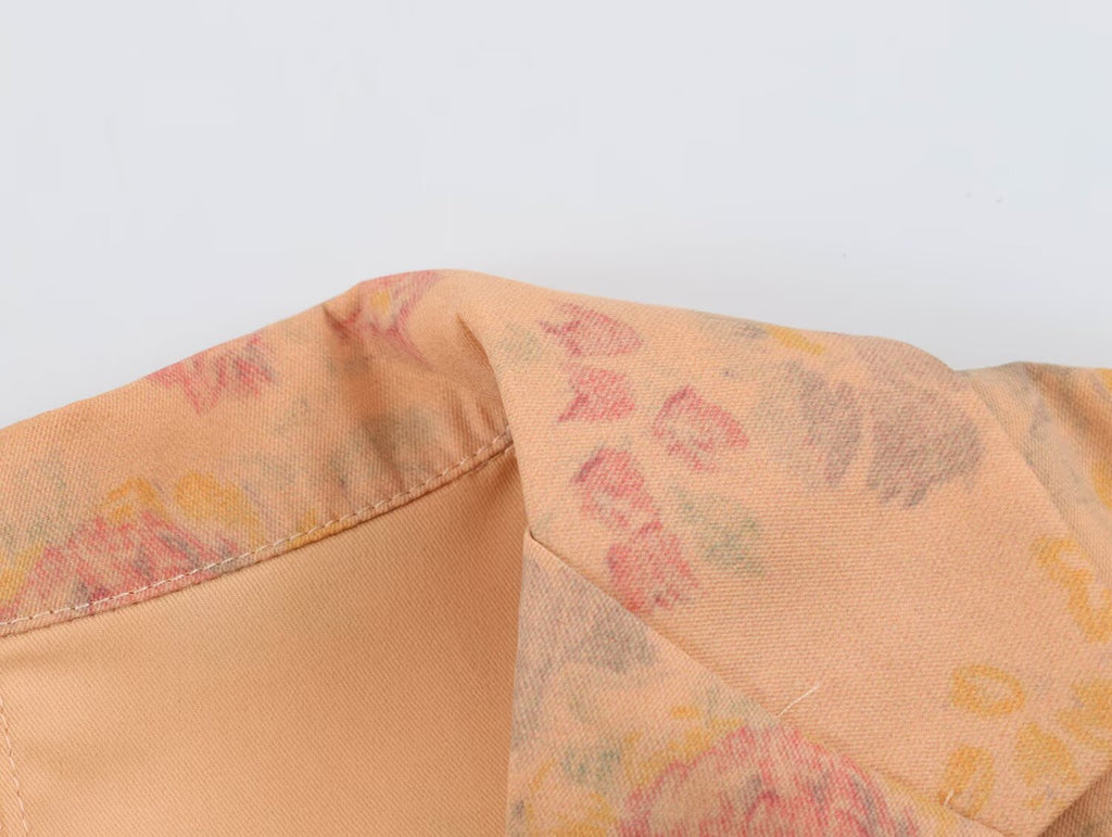 Women's Printed Short Blazer