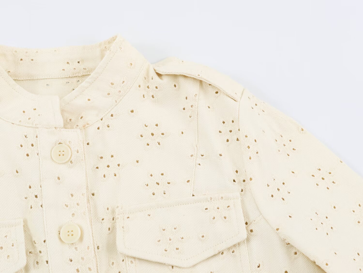Women's Embroidered Cutout Autumn Coat