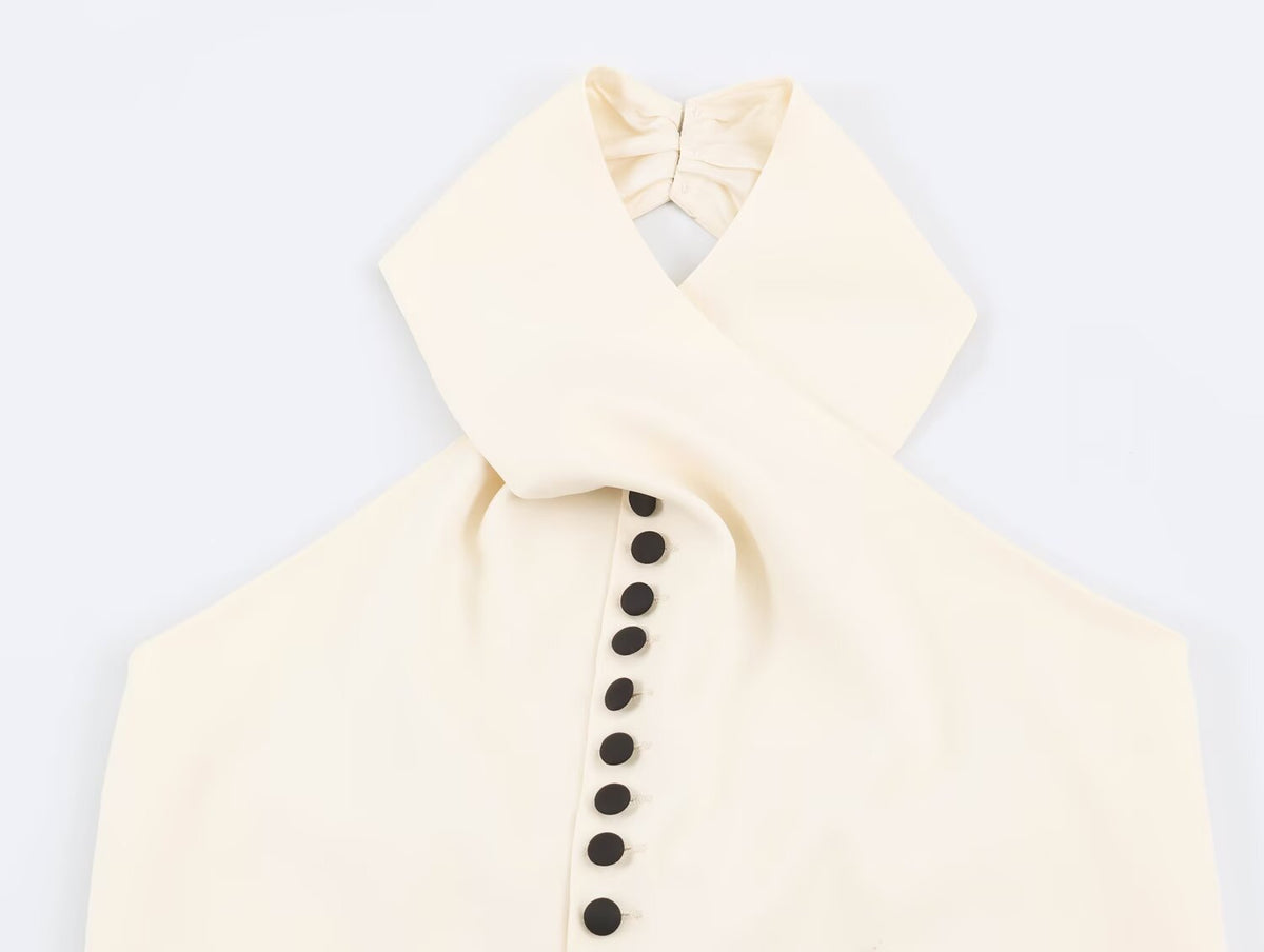 Women's Double-Breasted Collared Vest