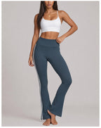 Women's Striped Yoga Bra & Pants Set