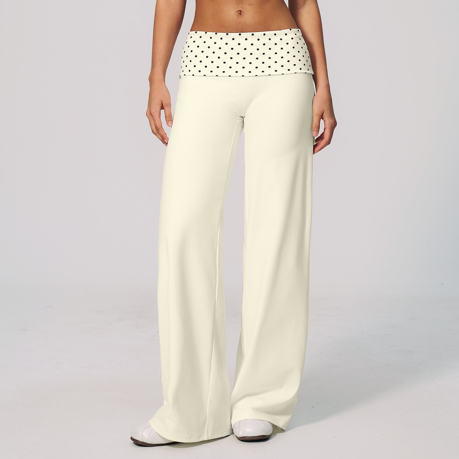Women's Polka-Dot Brushed Sports Pants