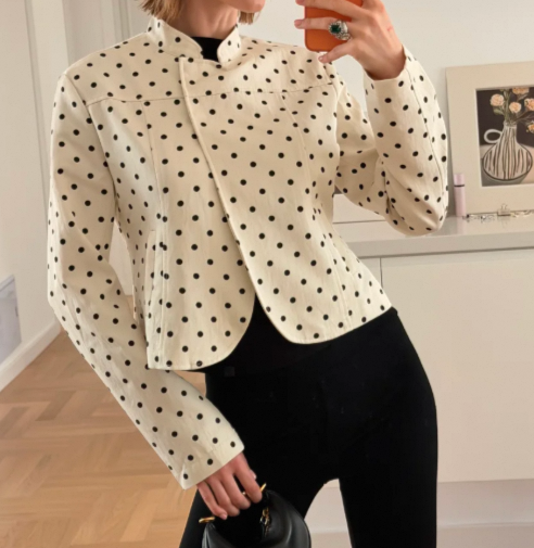 Women's Polka-Dot Blazer