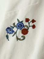 Women's Embroidered Sleeveless Vest Top