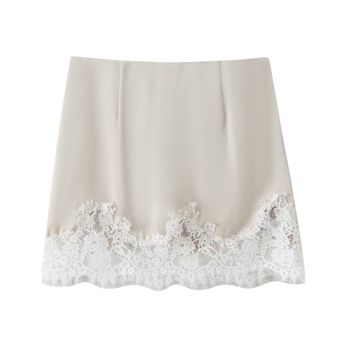 Women's Lace One-Shoulder Top & Mini Skirt Set