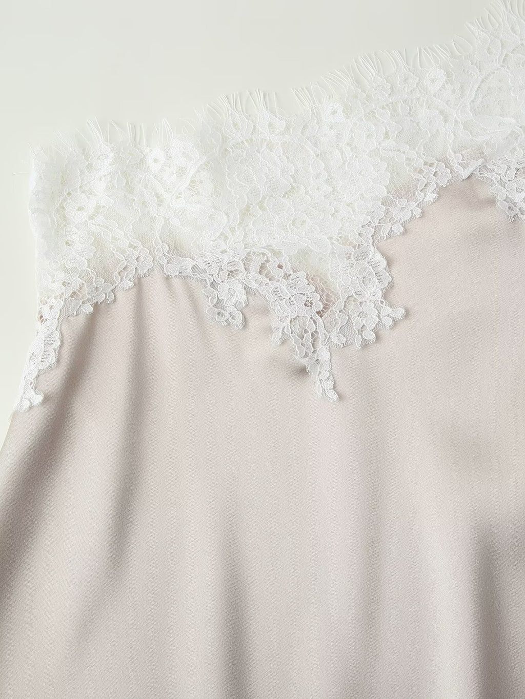 Women's Lace One-Shoulder Top & Mini Skirt Set