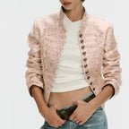 Women's Chinese-Inspired Printed Short Blazer