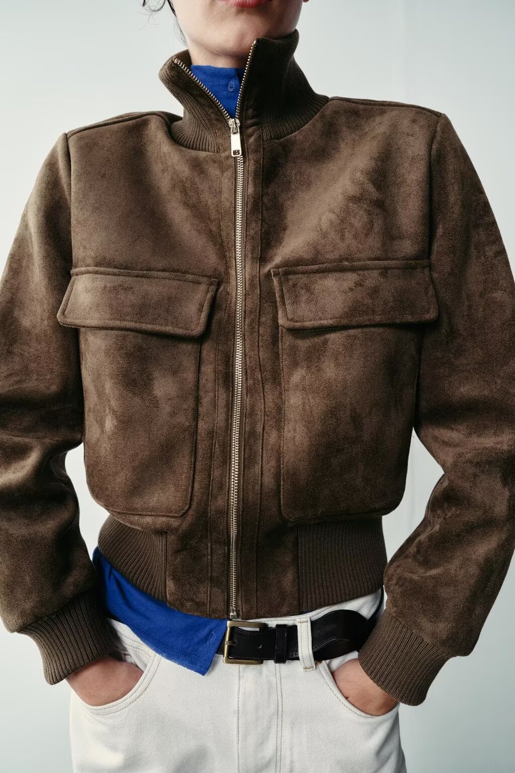 Women's Retro Stand-Collar Bomber Jacket